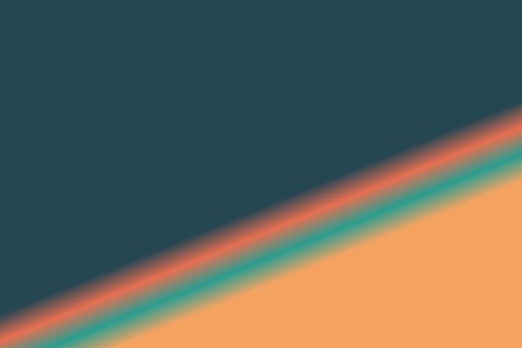 Teal and orange color field